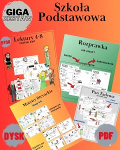Szkoła podstawowa - lektury i egzamin - język polski (giga-zestaw)