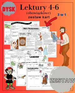 Zestaw kart pracy -  lektury 4-6