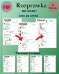 Rozprawka krok po kroku (5 tematów) KLASA 8