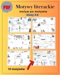 Motywy literackie - klasy 4-6 (Zestaw 10 kart motyw po motywie)