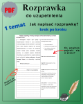 Rozprawka do uzupełnienia (1 temat)