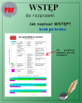 WSTĘP do rozprawki  (schemat działań)